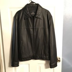 EXCELLENT CONDITION London Fog Leather Coat. Sz M.